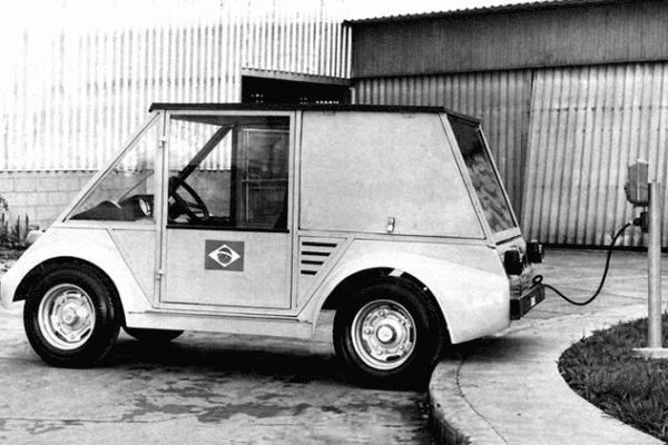 Gurgel Itaipu, de João Gurgel na Gurgel Motores, foi o primeiro carro elétrico brasileiro