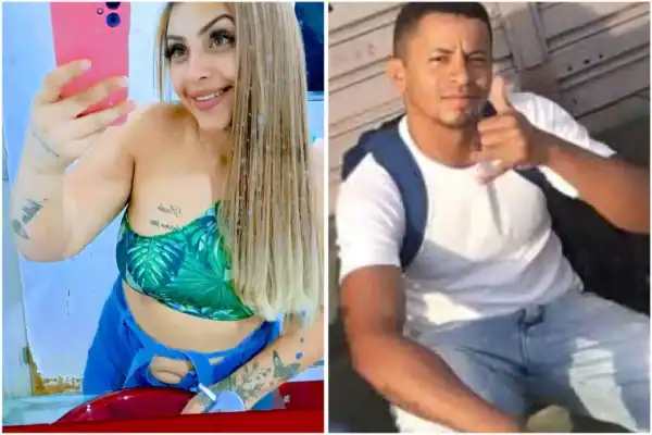 Gravação exibe mulher ao lado de companheiro horas antes de decapitá-lo