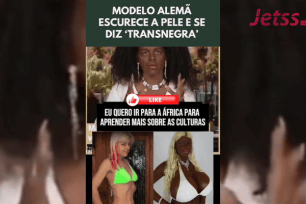 Modelo alemã escurece a pele e se diz ‘transnegra’