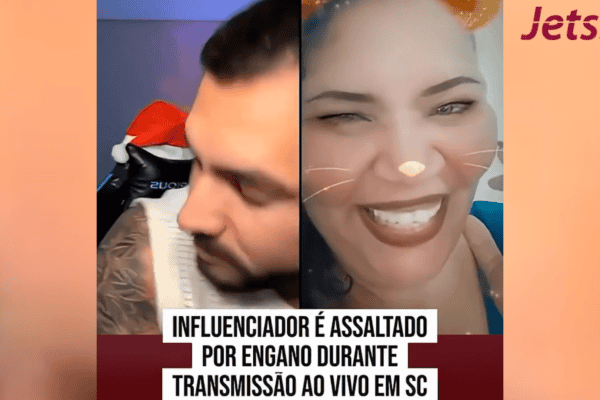 Influenciador é assaltado por engano durante transmissão ao vivo em SC