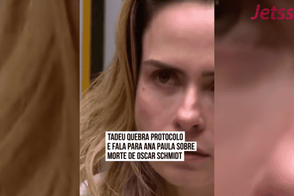 Tadeu quebra protocolo e fala para Ana Paula sobre morte de Oscar Schmidt