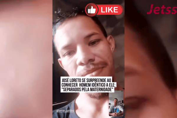 José Loreto se surpreende ao conhecer homem idêntico a ele: “Separados pela maternidade”
