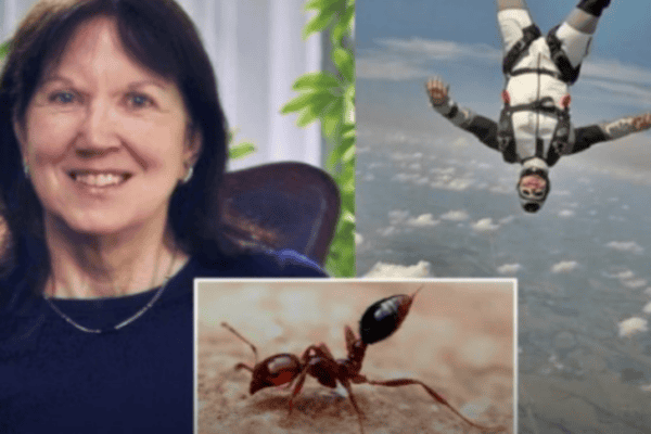 Paraquedas de mulher não abre e ela é salva por um milagre