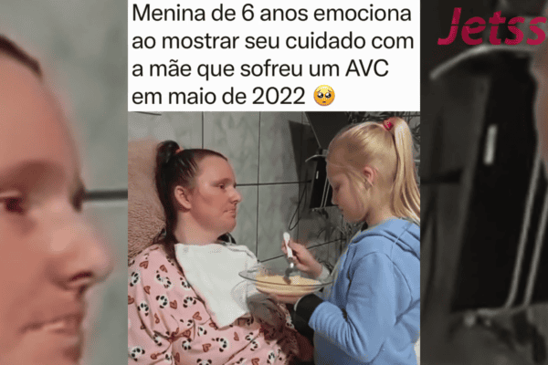 Menina de 6 anos emociona ao mostrar seu cuidado com a mãe que sofreu um AVC em maio de 2022