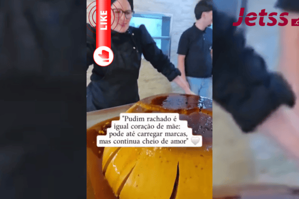 Restaurante faz pudim de 56,7 kg. Mas será que deu certo na hora de desenformar?
