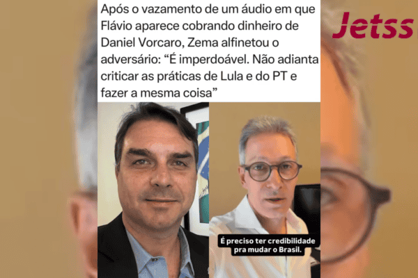 Após vazar um áudio de Flávio cobrando dinheiro de Vorcaro, Zema alfineta: “É imperdoável”