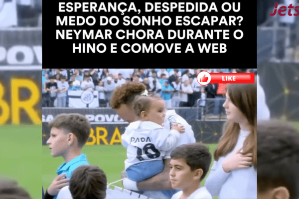 Esperança, despedida ou medo do sonho escapar? Neymar chora durante o hino e comove a web