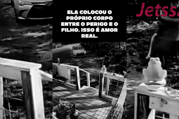 Ela colocou o próprio corpo entre o perigo e o filho. Isso é amor real