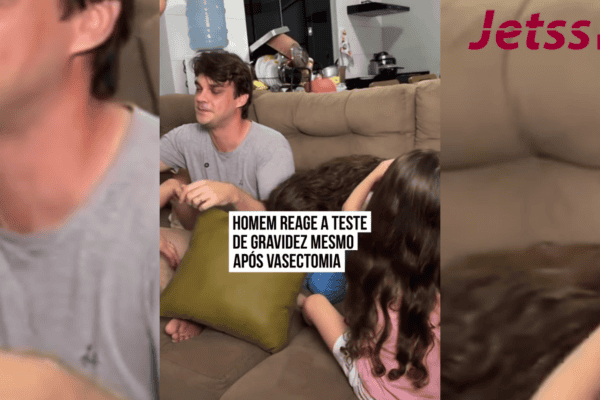 Homem reage a teste de gravidez mesmo após vasectomia