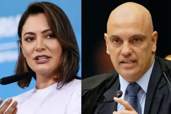 Michelle Bolsonaro espanta ao chamar Alexandre de Moraes de ‘irmão em Cristo’