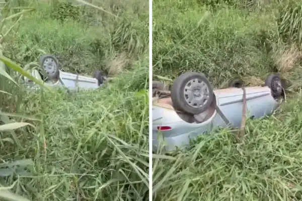 Pai ameaça ex antes de capotar carro com a filha na Via Dutra