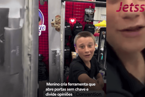 Menino cria ferramenta que abre portas sem chave e divide opiniões
