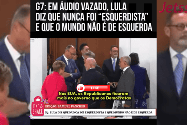 G7: em áudio vazado, Lula diz que nunca foi “esquerdista” e que o mundo não é de esquerda