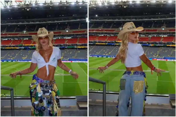 Virginia Fonseca relata machucados nos pés por sandália antes do jogo Brasil x Japão