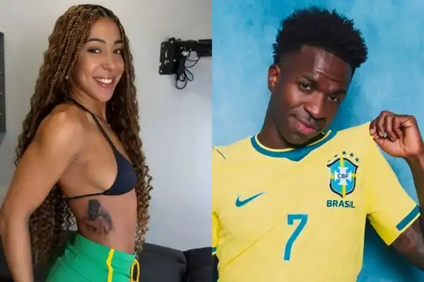 Influenciadora Emelly Souza que tatuou o rosto de Vini Jr. após promessa diz se está arrependida