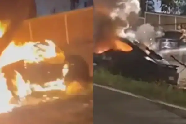 Casal jovem morre carbonizado após Porsche colidir contra árvore e explodir em Campinas