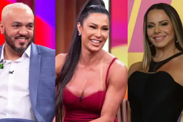 Gracyanne comenta hipótese de trisal com Belo e Viviane em ‘Três Graças’