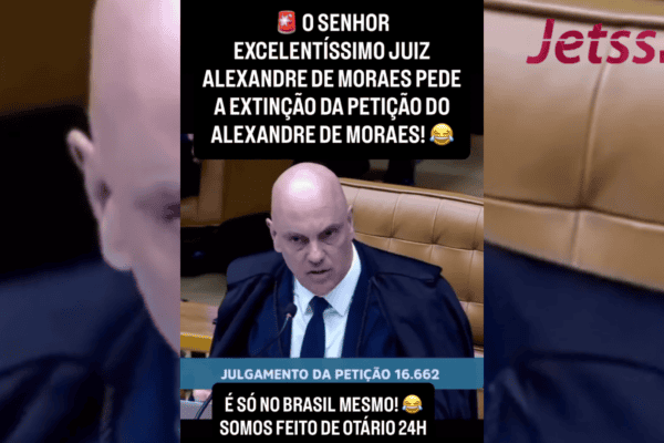 Alexandre de Moraes pede a extinção da PET 16.662, que envolve a si mesmo