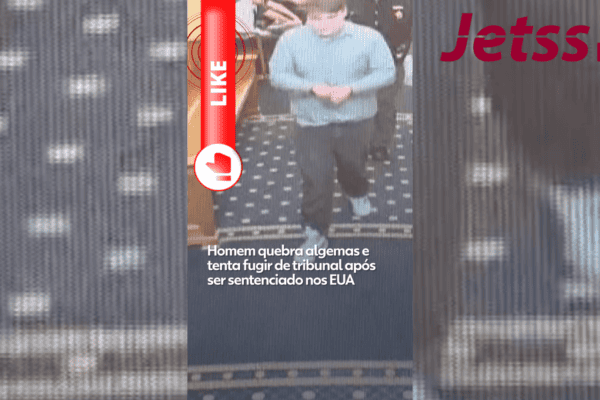 Homem quebra algemas e tenta fugir de tribunal após ser sentenciado nos EUA