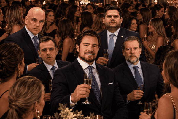 URGENTE: Vorcaro fez festa com 120 mulheres para 20 homens, entre eles Moraes, Alcolumbre, Pacheco,  Toffoli e Lira