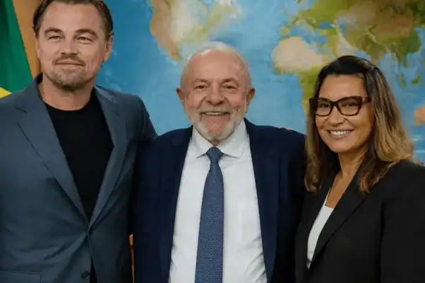 Lula recebe Leonardo DiCaprio no Planalto para discutir a Amazônia