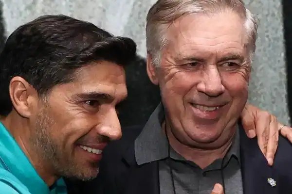 Ancelotti encontra Abel Ferreira às vésperas da convocação antes de Botafogo x Palmeiras